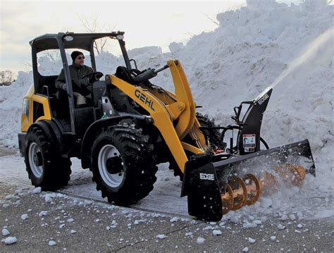 mini excavators for snow plowing